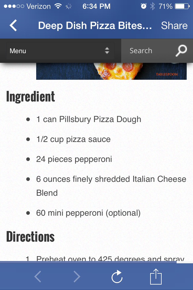 Deep Dish Mini Pizzas