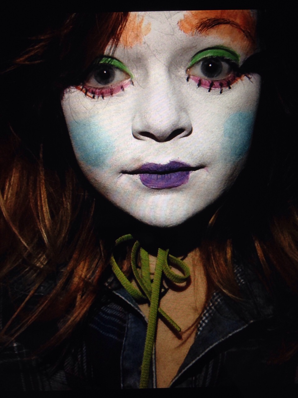 Alice In Wonderland Inspired Face Paint