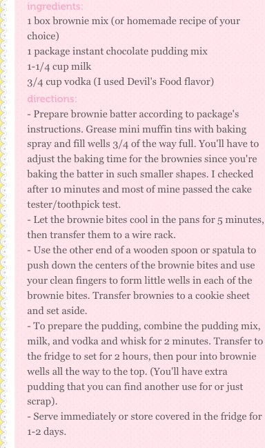 Chocolate Brownie Pudding Shots
