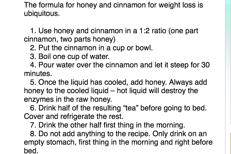 This Honey Cinnamon Drink Really Works To Lose Weight 