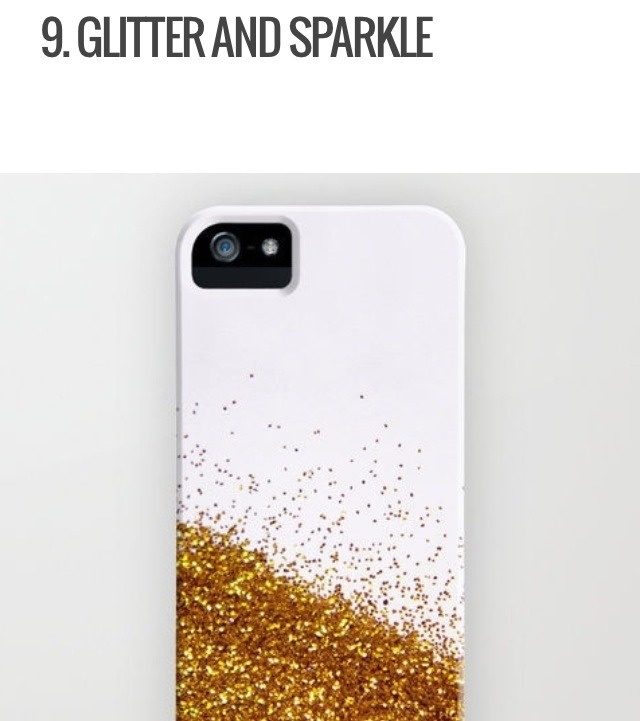 Again like the previous one, this one is for the glitzy and glam types. Whether or not you choose to cover your entire case, make sure that you use a layer of Modge Podge before and after you put the glitter on. Be sure not to make the layer too think or else it won't have a smooth effect.