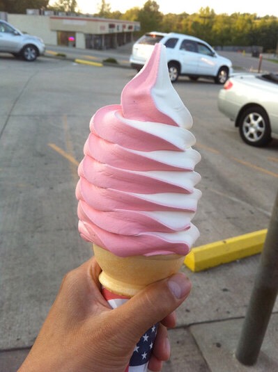 Make a home-made strawberry ice cream! 