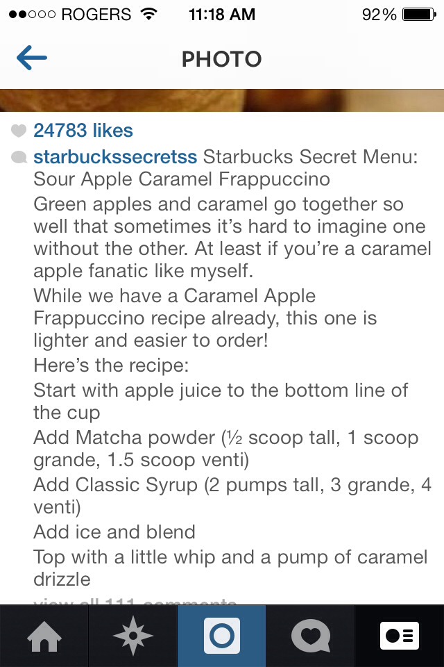 Starbucks Secret Menu 
