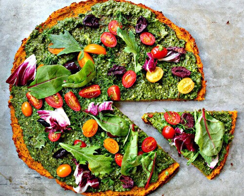 Pesto pizza