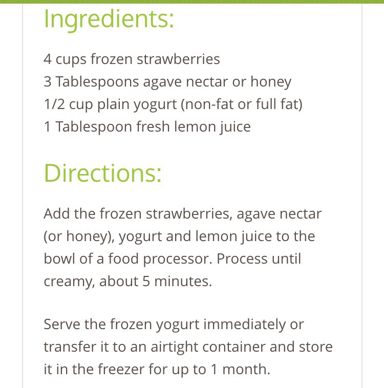 Five Mints Healthy Strawberry Frozen Yogurt