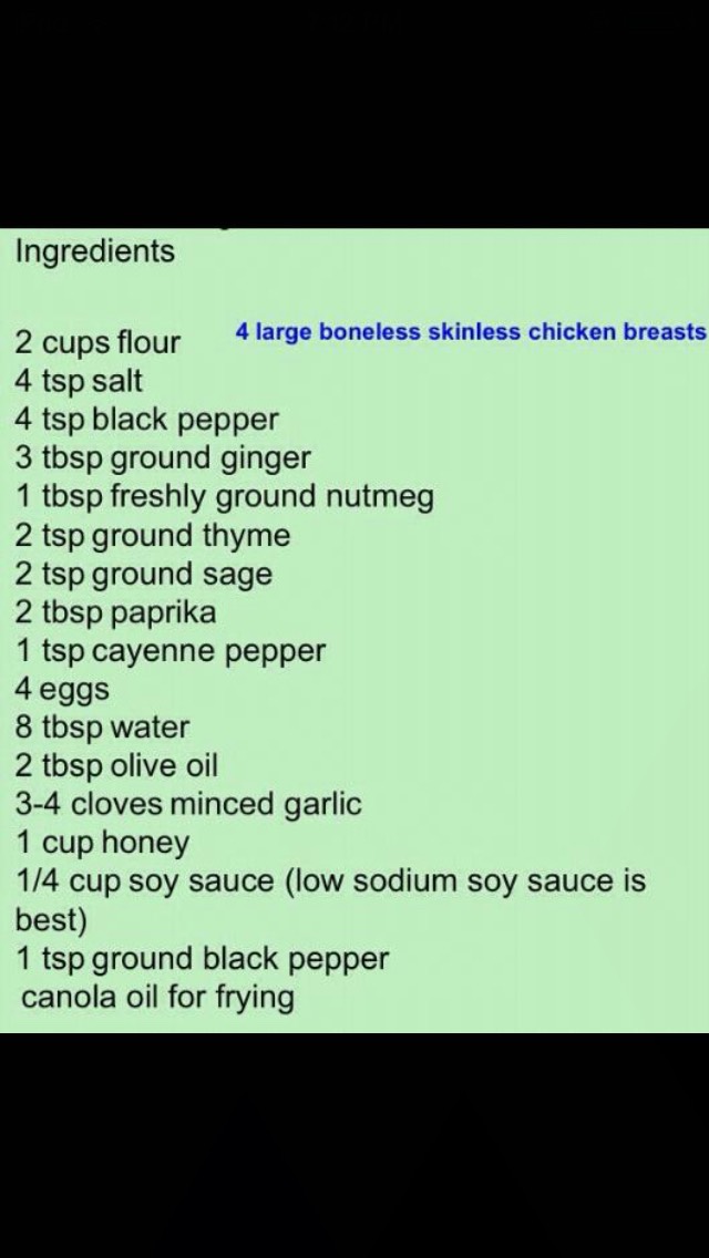 Honey Garlic Chicken 