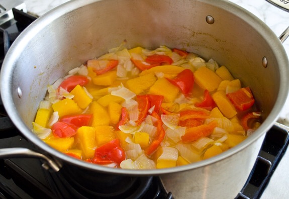 Reduce the heat, cover and simmer until the vegetables are very tender, about 35 minutes.