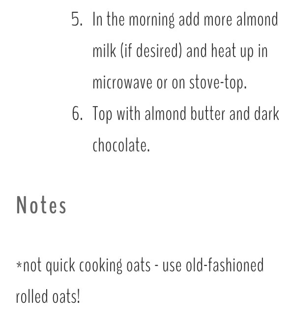 Chocolate Almond Butter Overnight Oats #SummerVibes