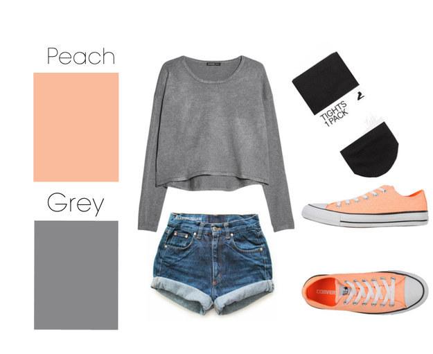 17. Peach & Grey