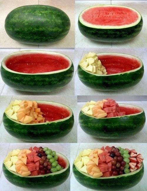 Watermelon fruit salad party 