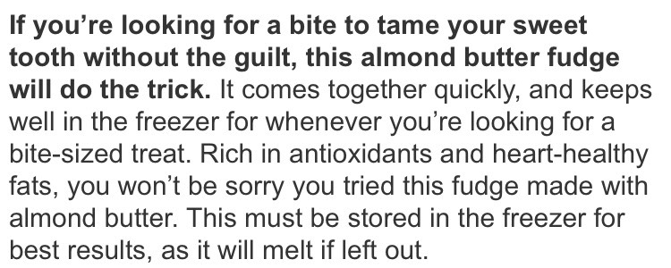 Almond Butter Fudge 