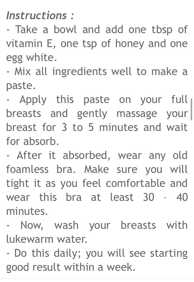 "TIGHTEN YOUR BREAST IN A WEEK!"