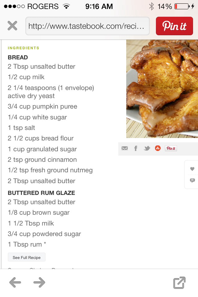 Pull-Apart Cinnamon Sugar Pumpkin Bread