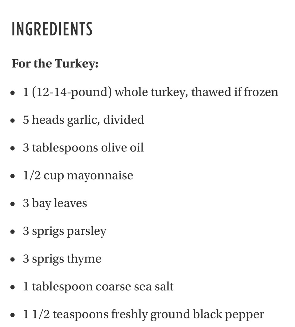 Garlic-Aioli Roasted Turkey With Lemon Parsley Au-Jus. π #friendsgiving