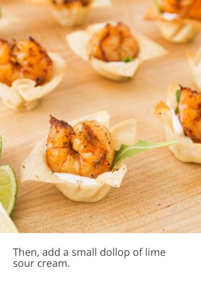 Make Chili-Lime Shrimp Cups. #SummerVibes