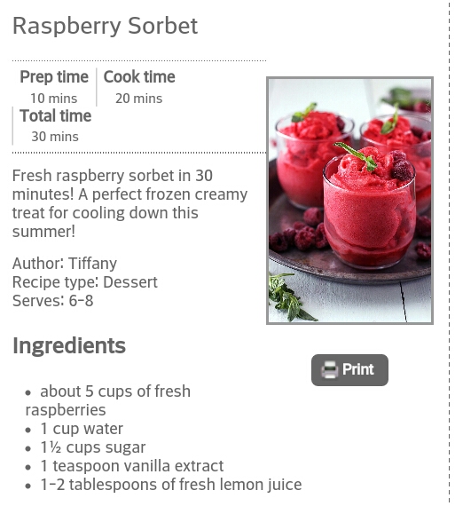 30-Minute Raspberry Sorbet!