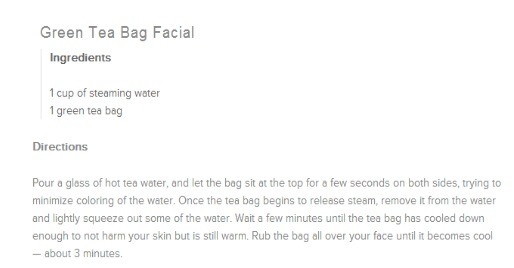 Green Tea Anti-Aging Facial