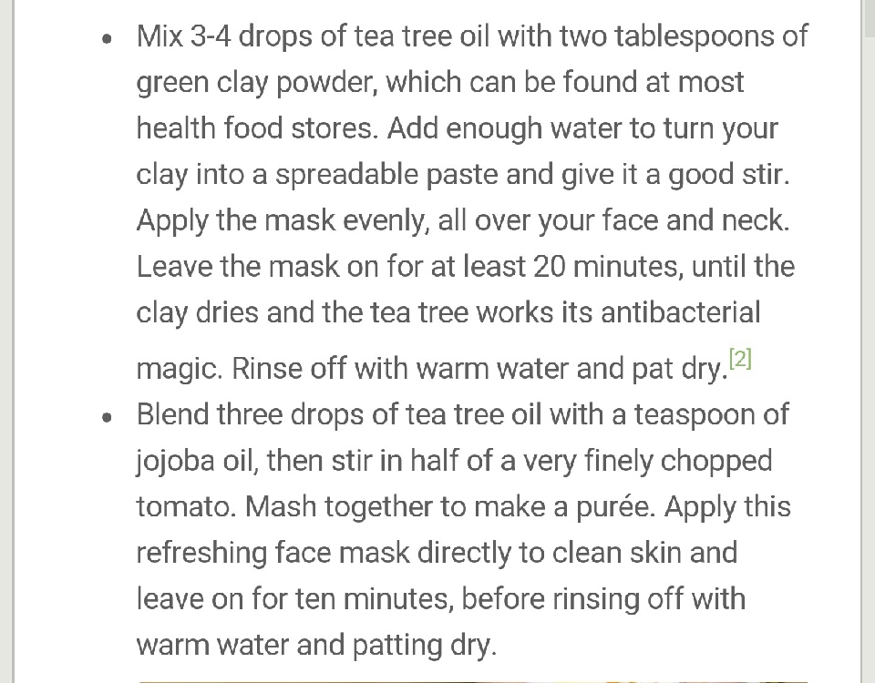 Tea Tree Oil for Acne