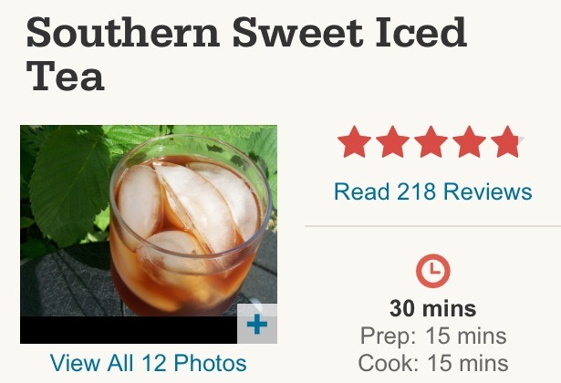 Southern Sweet Iced Tea (Recipe & Nutritional Facts Included) 👍❗️