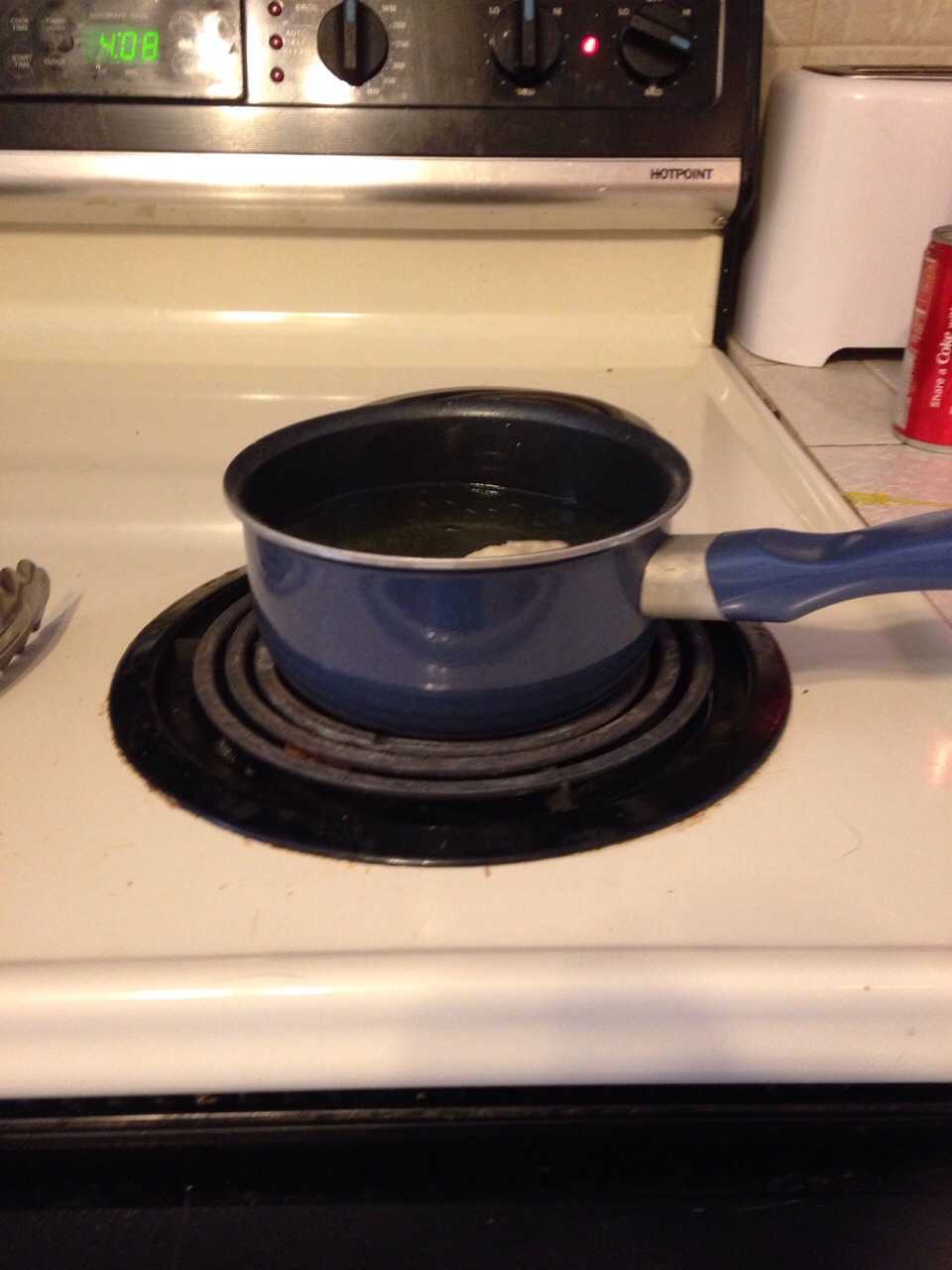 Put enough oil in a pot and put you stove on medium high. Put your Oreo in and watch until it turns golden brown, you may need to flip it