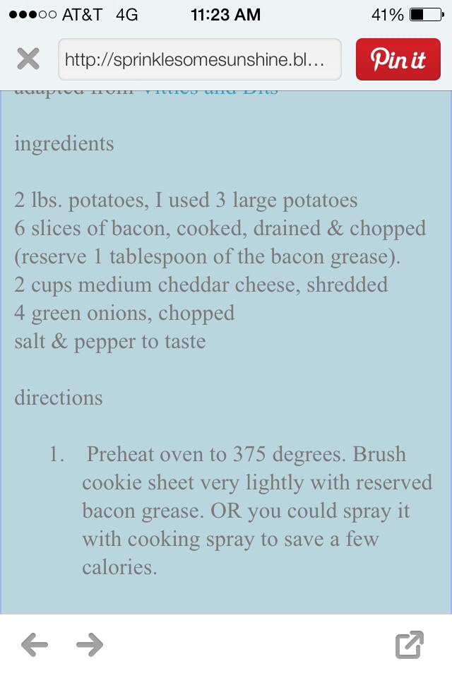 Cheesy Bacon Potatoa Bites