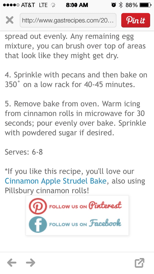 Cinnamon Bake French Toast