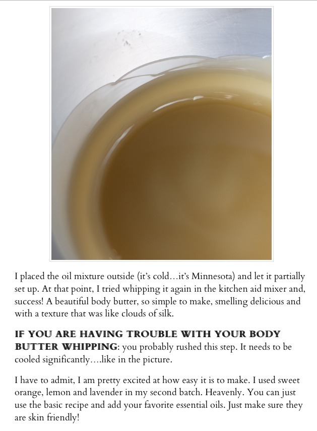 Body Butter Recipe