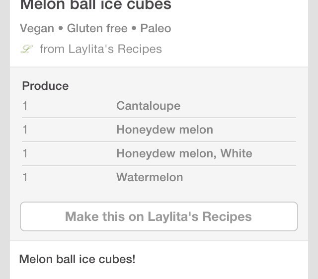 Frozen Melon Ball Ice Cubes. Perfect In Sprite Or Ginger Ale. 🍈🍡🍹