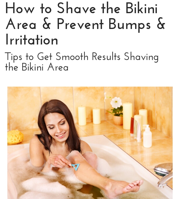 Get Rid Off Those Little Red Bumps That Appear After Shavng\waxing Bikini Area#tipit