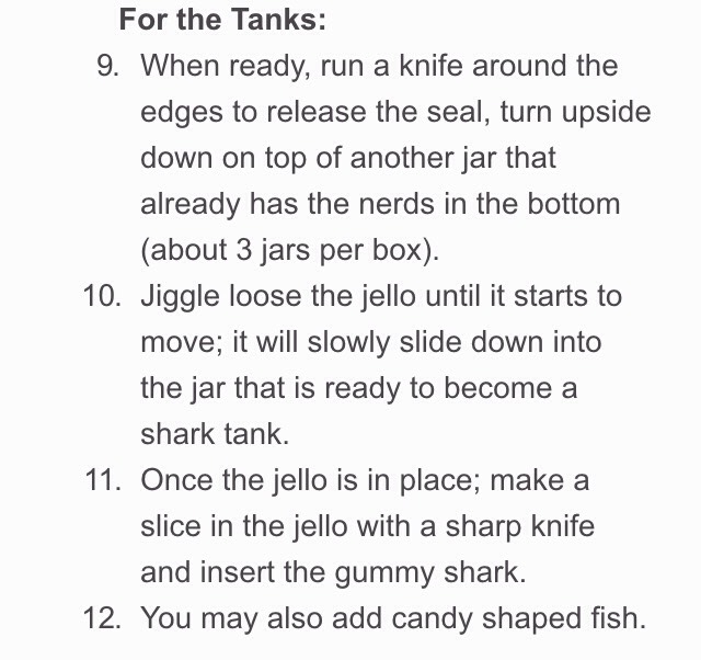 SHARK TANK JELLO 🐠🐟