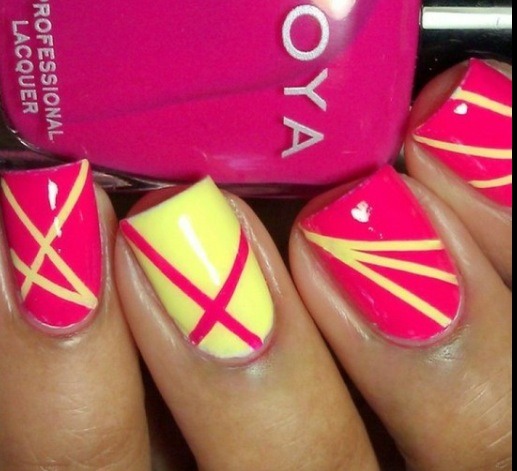 Some Great Nail Arts Using Scotch Tape