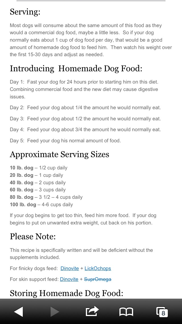 Homemade Dog Food -- Great For Dogs With Allergies Too! 