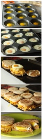 Egg and Cheese Breakfast Sandwiches


