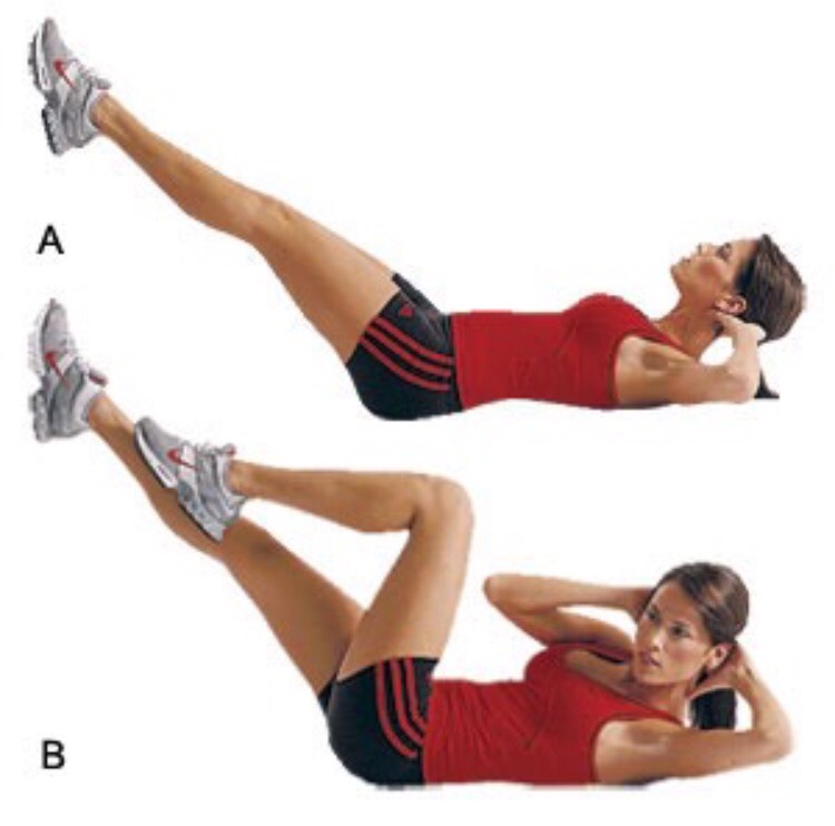 20 bicycle crunches