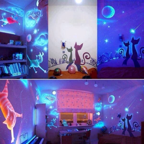Glow In The Dark Kids Bedroom 