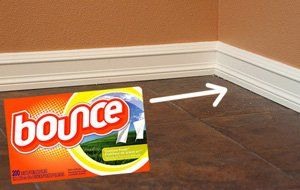 Keep Baseboards Clean with Fabric Softener