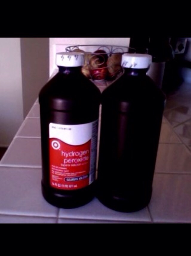 2. Add a tsp of hydrogen peroxide.( above 3%)