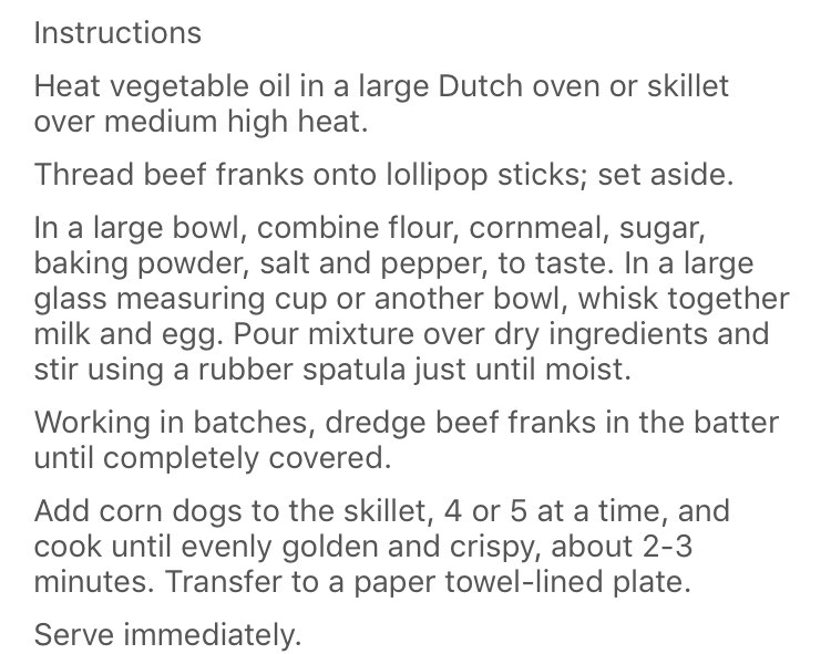 Easy Homemade Mini Corn Hotdogs