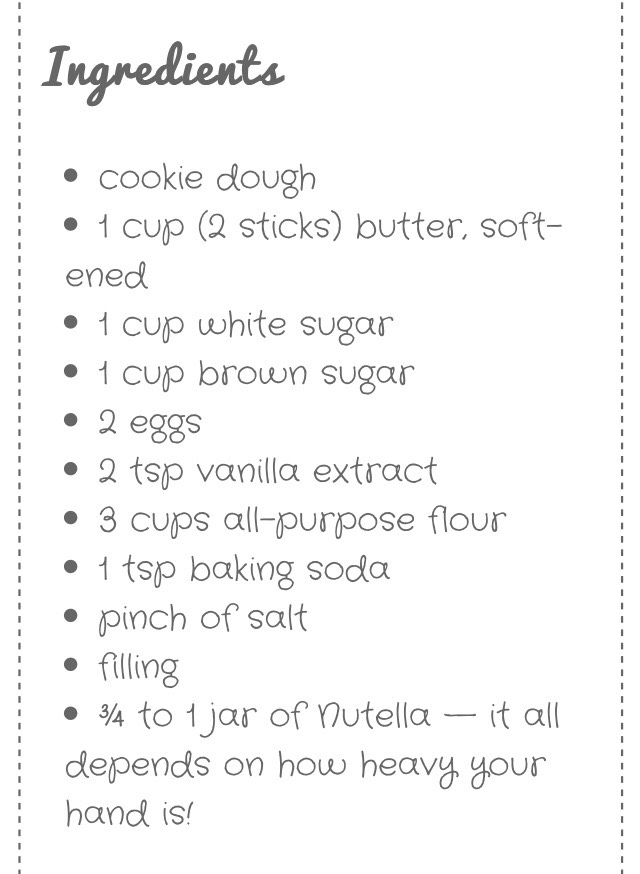 Delicious  Nutella Cookies Cups