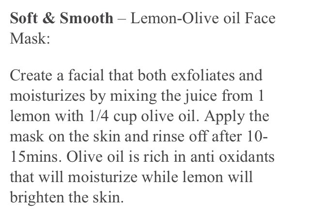 LEMON FACIAL MASKS – DIY CLEAR SKIN RECIPE
