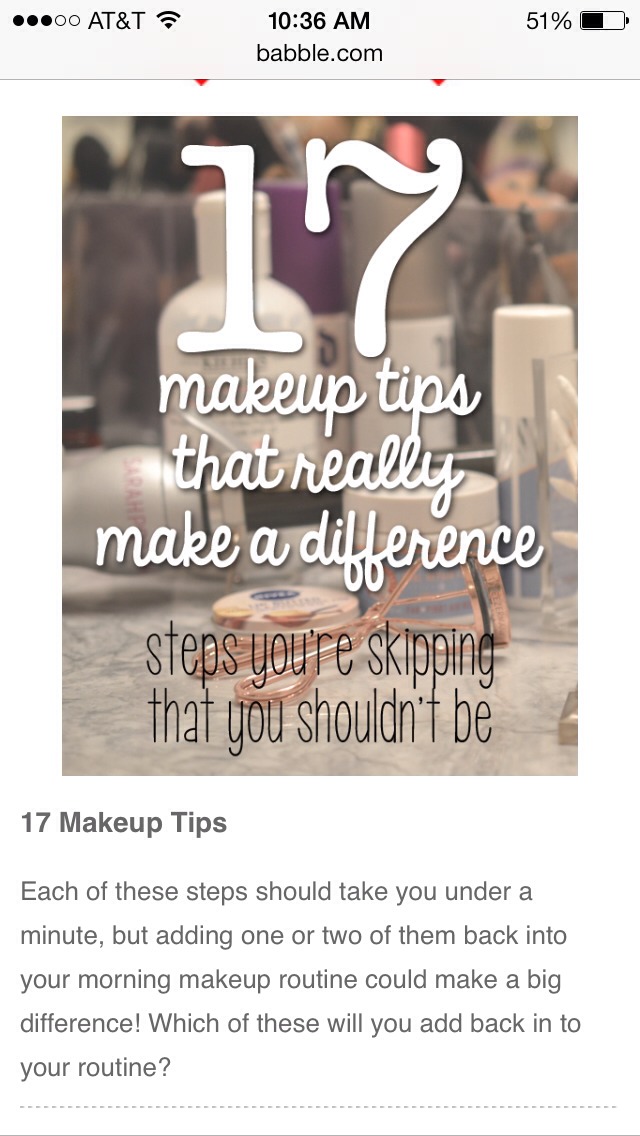 Makeup Steps That Really Make A Difference!!!