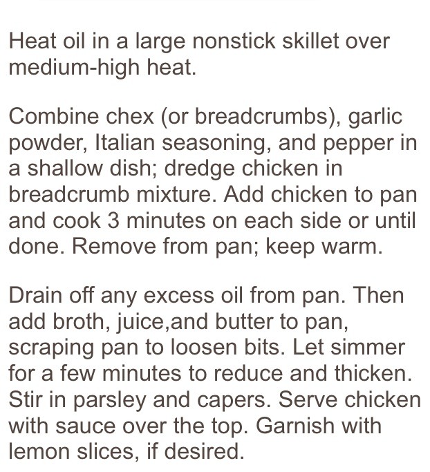 Chicken Scallopine: Takes Only 15 Minutes. 