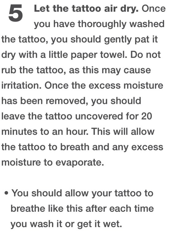 How To Care For A New Tattoo✨
