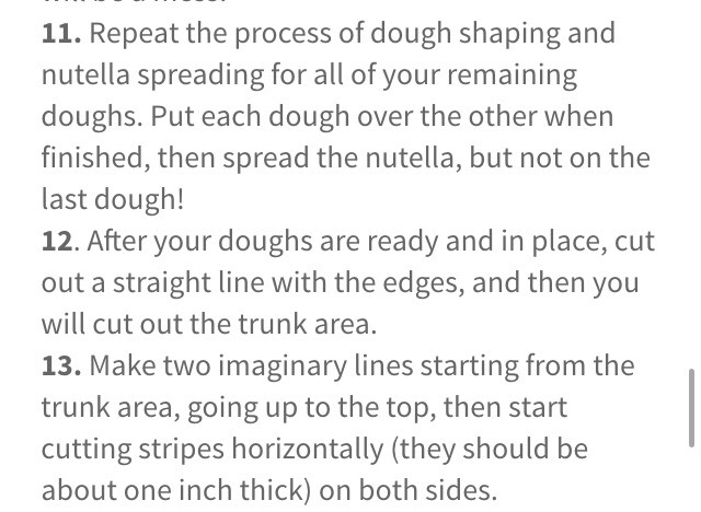 "DIY BRAIDED NUTELLA CHRISTMAS TREE"