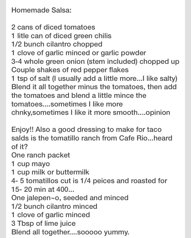 🌀💢HOMEMADE SALSA RECIPE..😊💢🌀