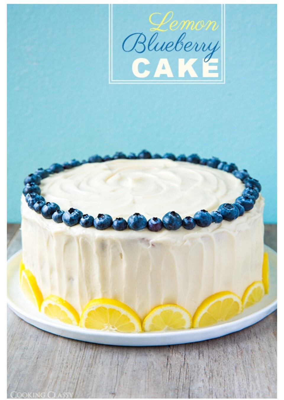 🍰Lemon Blueberry Cake With Cream Cheese Frosting!!!🍰