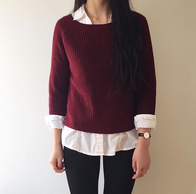 Burgundy Outfits 