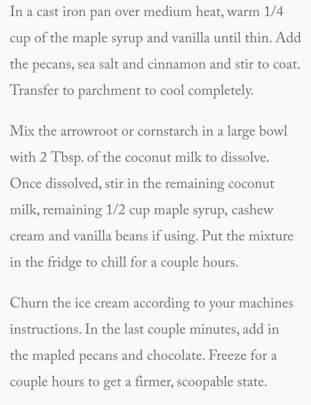 Maple Pecan Crunch Ice Cream