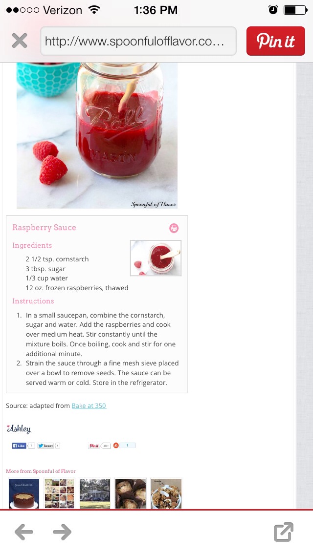 Raspberry Sauce 