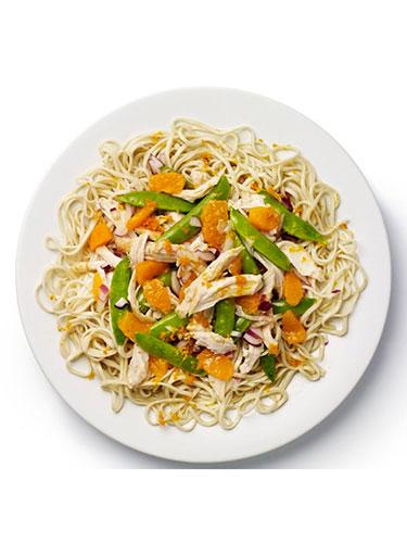 Mandarin, chicken and cashew salad